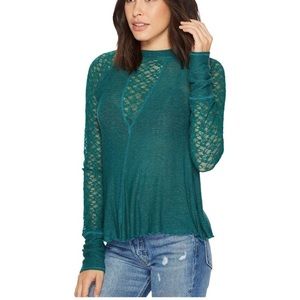Free people no limits layering top green xs intimately